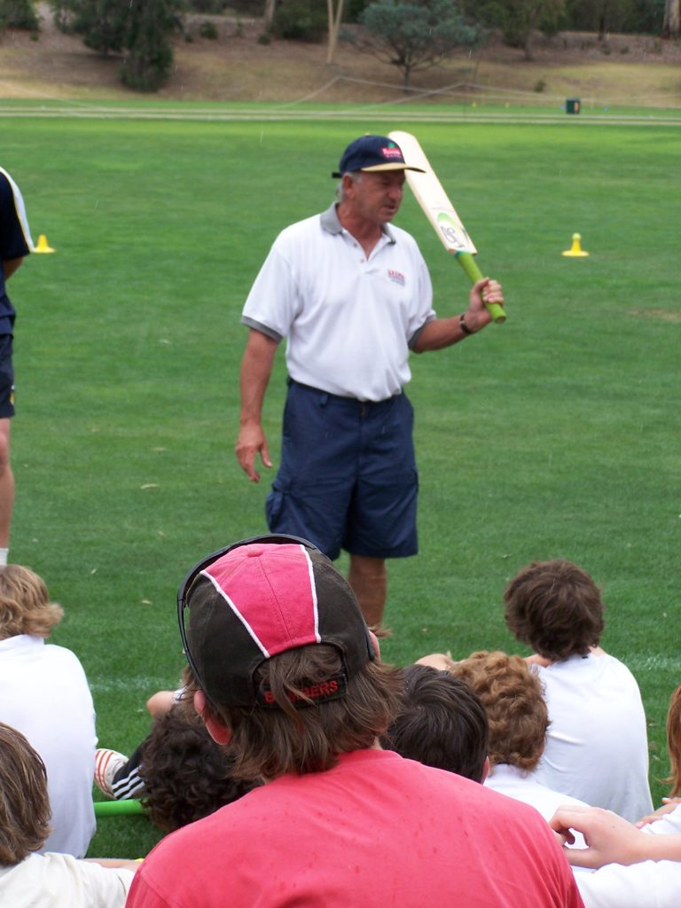 Doug Walters' batting skills session